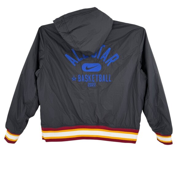 Nike NBA All-Star 2022 Men's Loose Fit Black Hooded Jacket Size XL NWT - Picture 2 of 14